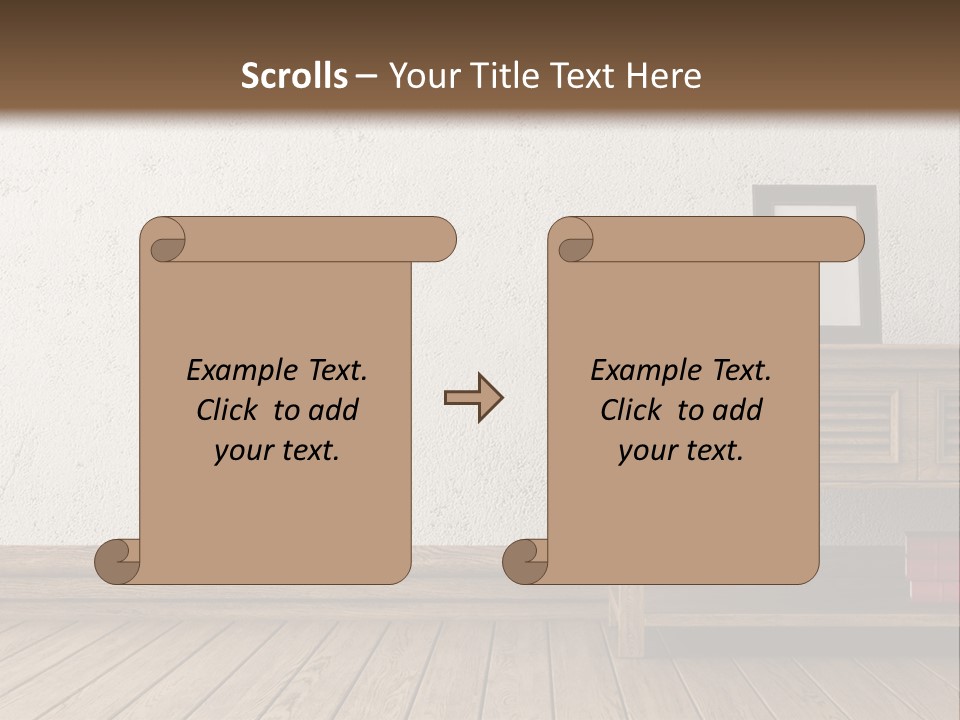 Interior Vase And Radio PowerPoint Template