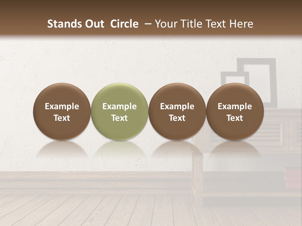 Interior Vase And Radio PowerPoint Template