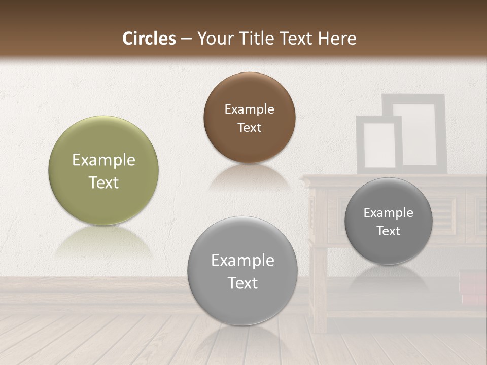 Interior Vase And Radio PowerPoint Template