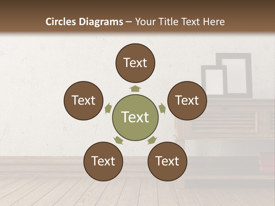 Interior Vase And Radio PowerPoint Template