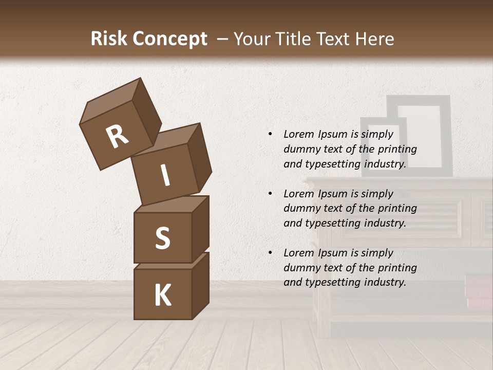 Interior Vase And Radio PowerPoint Template