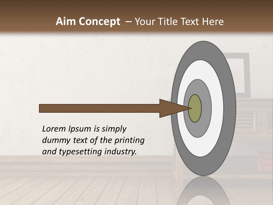 Interior Vase And Radio PowerPoint Template