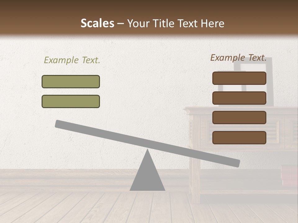 Interior Vase And Radio PowerPoint Template