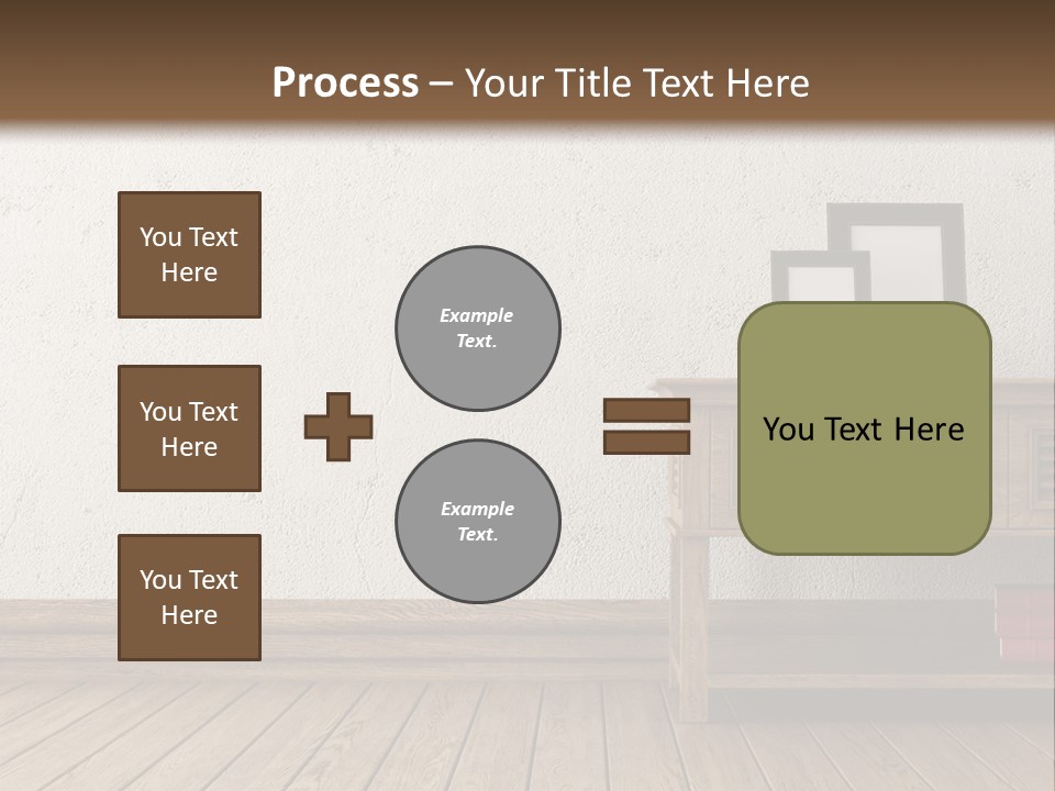 Interior Vase And Radio PowerPoint Template
