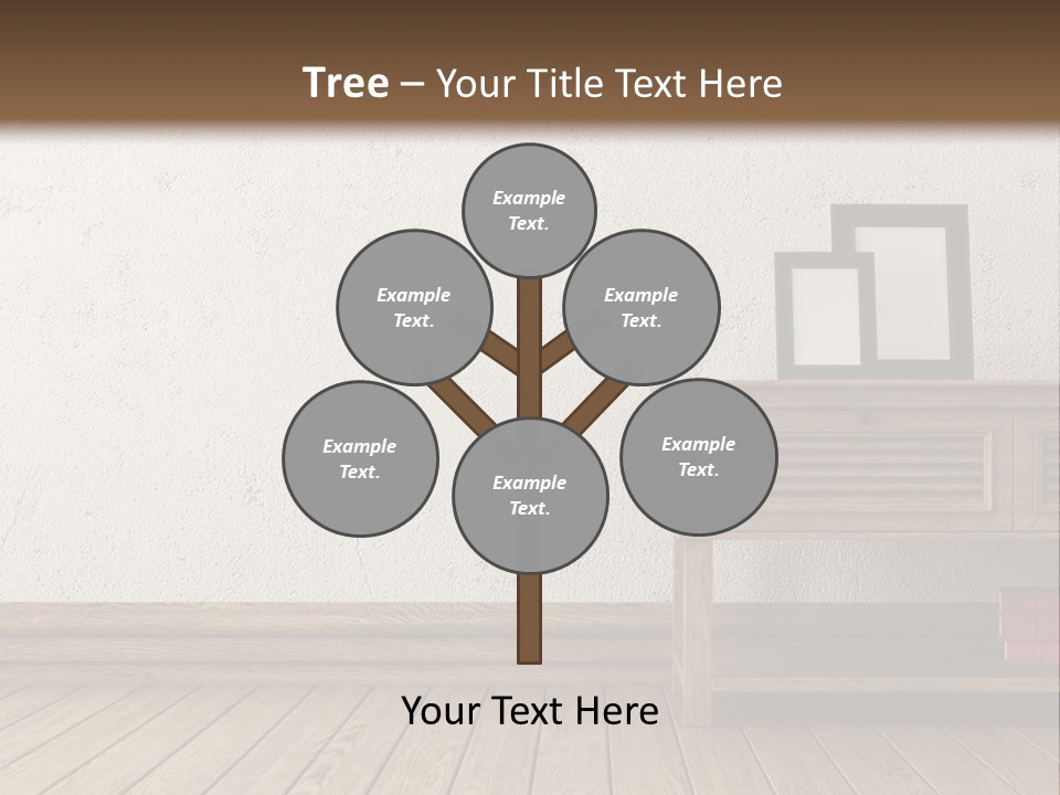 Interior Vase And Radio PowerPoint Template