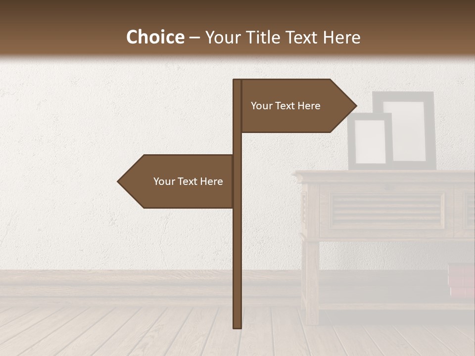Interior Vase And Radio PowerPoint Template