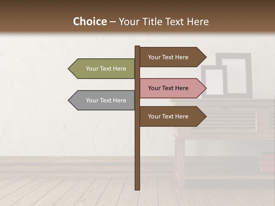 Interior Vase And Radio PowerPoint Template
