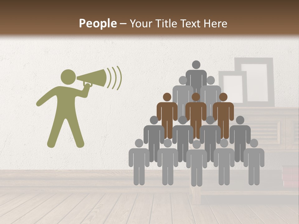 Interior Vase And Radio PowerPoint Template