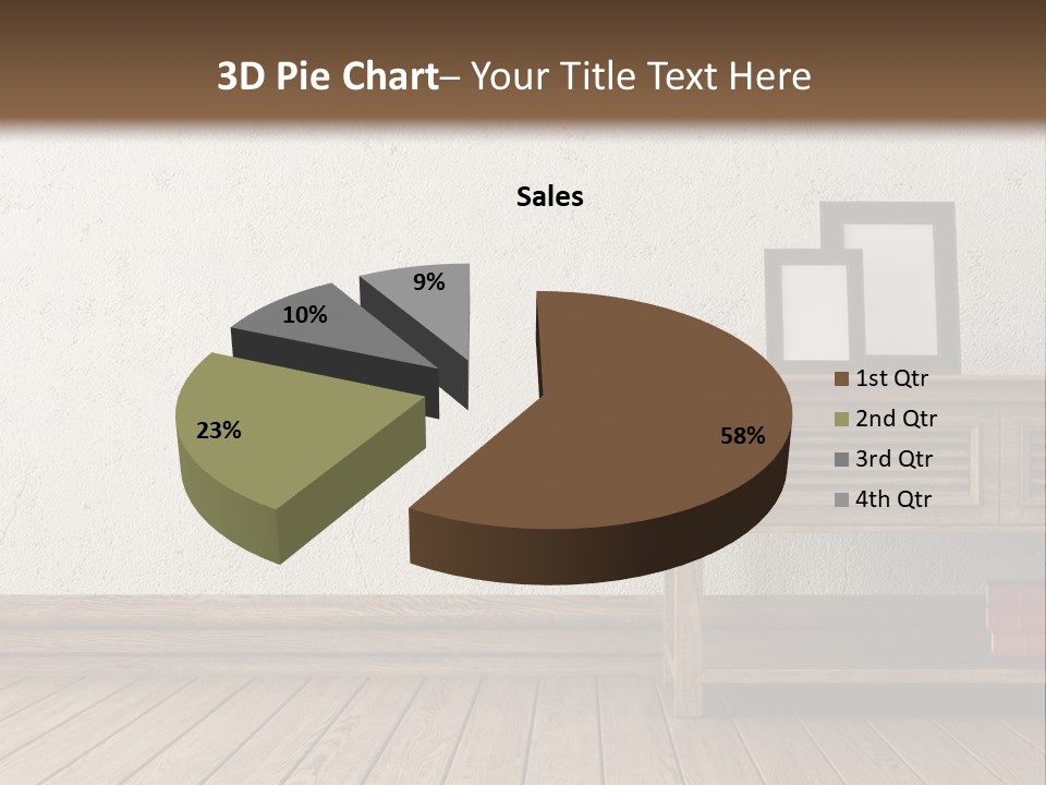Interior Vase And Radio PowerPoint Template