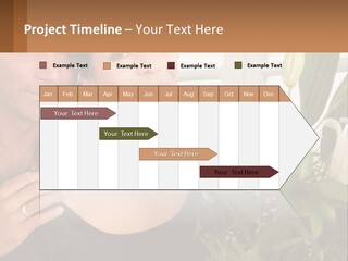 Man And Woman With Flowers PowerPoint Template