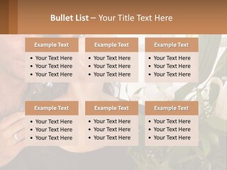 Man And Woman With Flowers PowerPoint Template