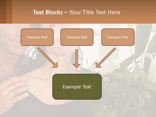 Man And Woman With Flowers PowerPoint Template