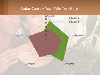 Man And Woman With Flowers PowerPoint Template