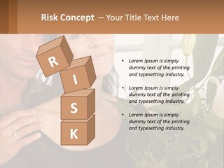 Man And Woman With Flowers PowerPoint Template