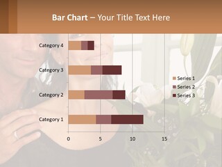 Man And Woman With Flowers PowerPoint Template