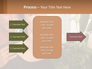 Man And Woman With Flowers PowerPoint Template