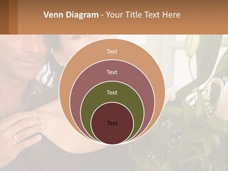 Man And Woman With Flowers PowerPoint Template