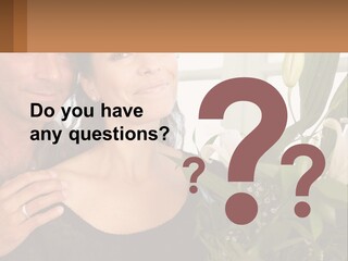 Man And Woman With Flowers PowerPoint Template