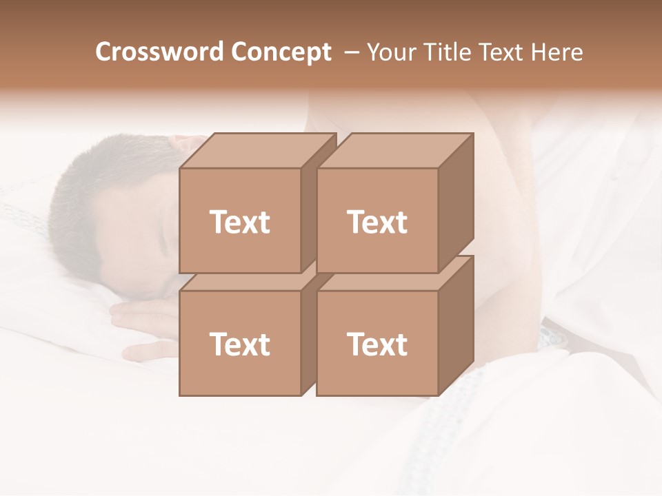 Sleeping Man PowerPoint Template