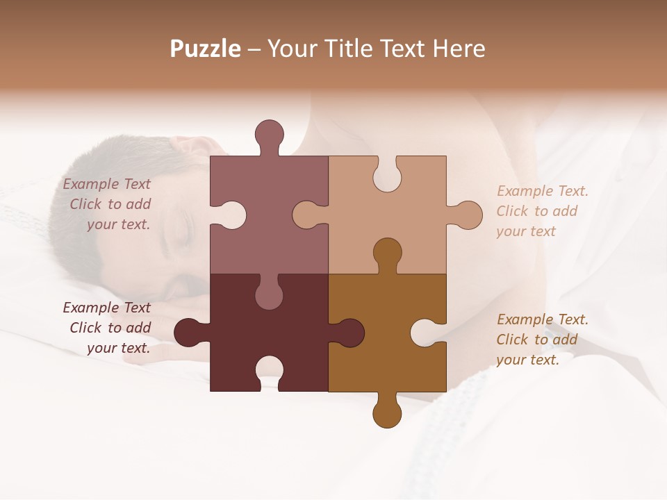 Sleeping Man PowerPoint Template