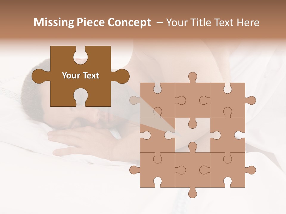 Sleeping Man PowerPoint Template