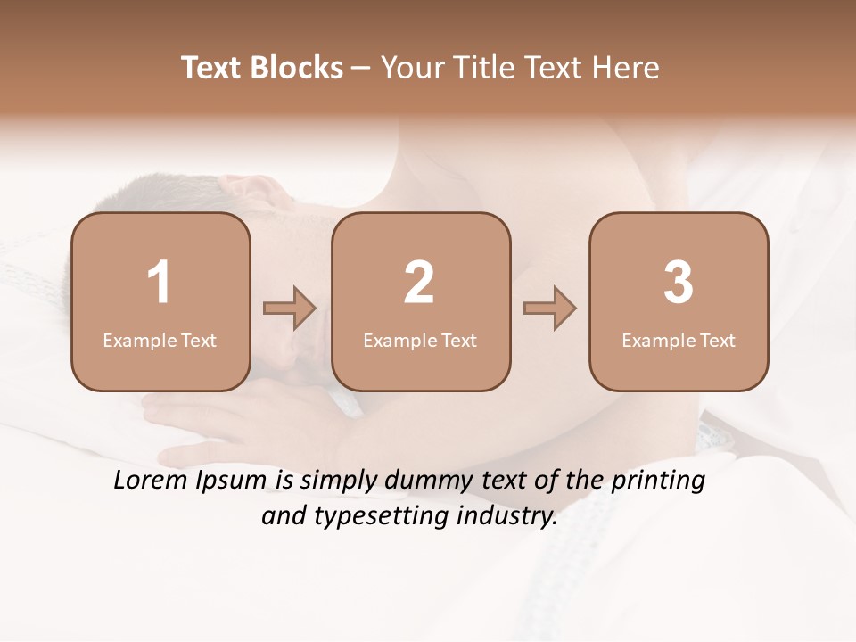 Sleeping Man PowerPoint Template