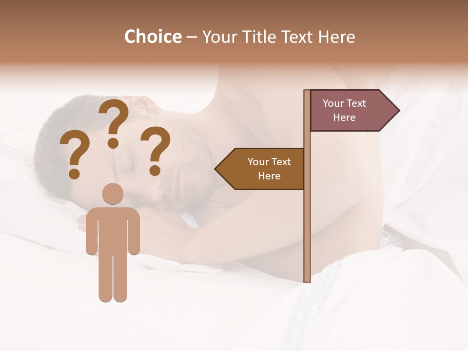 Sleeping Man PowerPoint Template