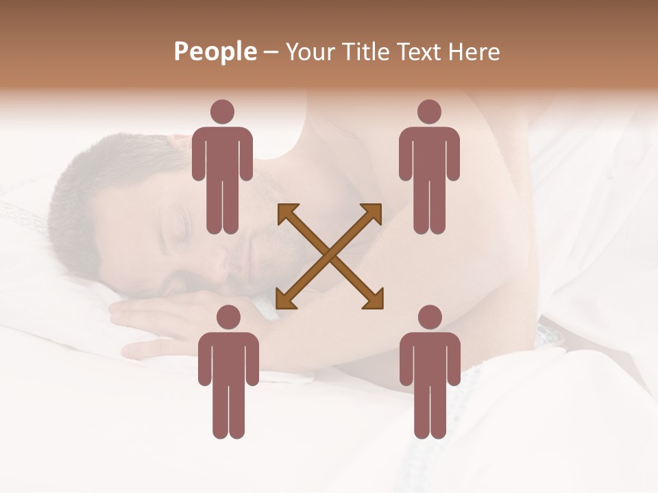 Sleeping Man PowerPoint Template