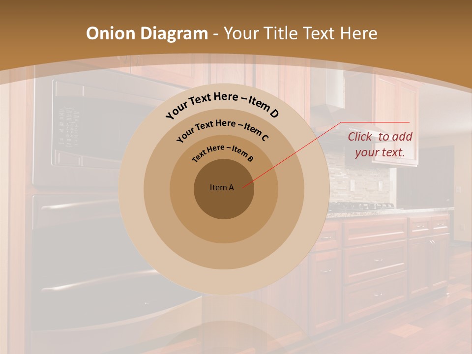 Kitchen Interior Made Of Wood PowerPoint Template