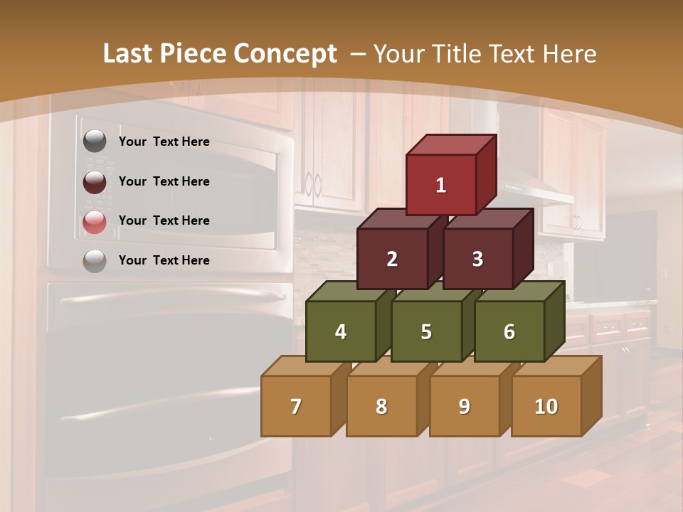 Kitchen Interior Made Of Wood PowerPoint Template