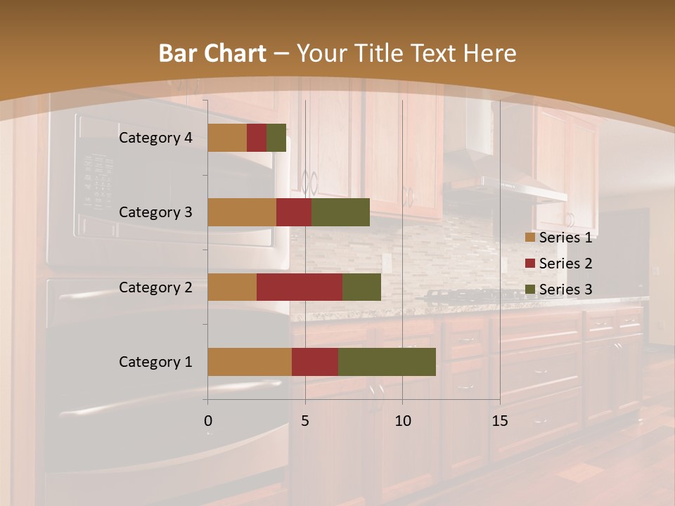 Kitchen Interior Made Of Wood PowerPoint Template
