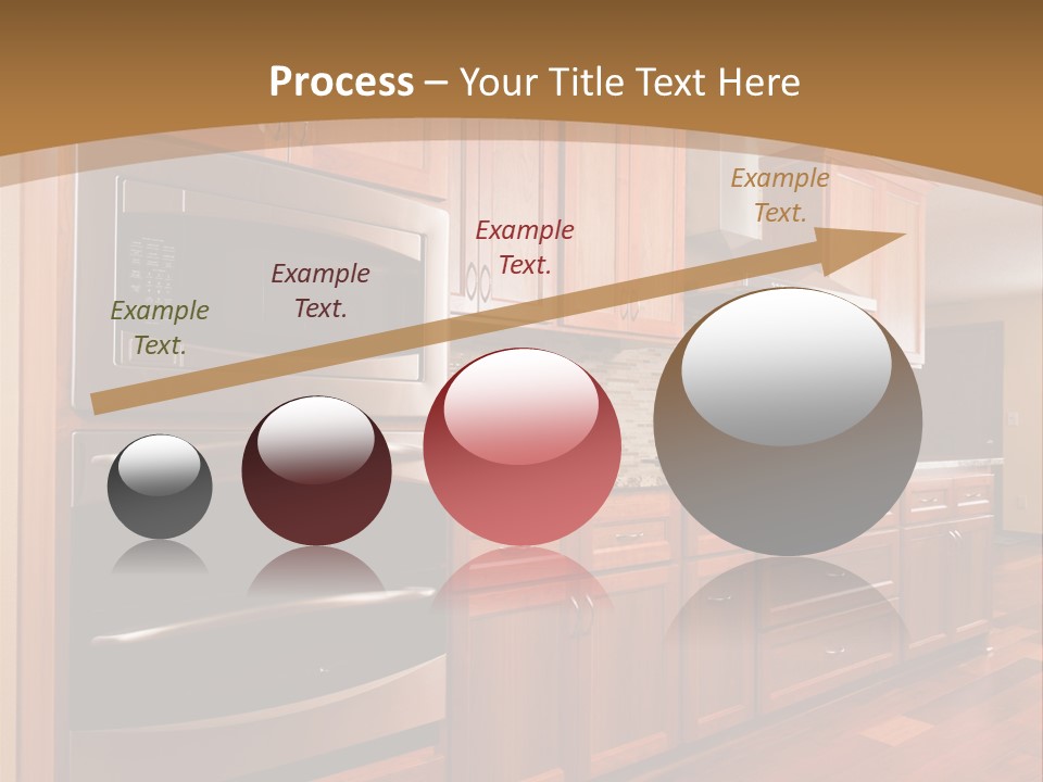 Kitchen Interior Made Of Wood PowerPoint Template