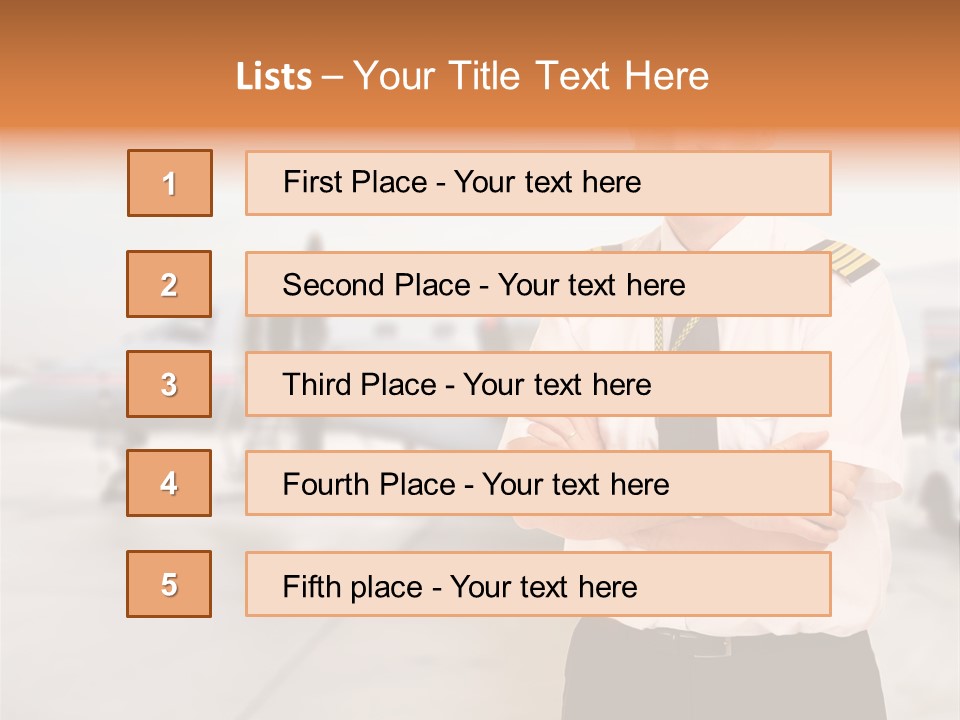 Airplane Captain PowerPoint Template