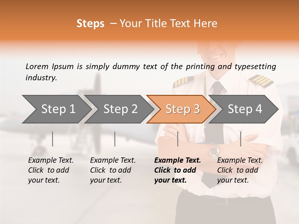 Airplane Captain PowerPoint Template