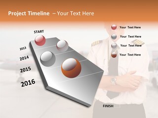 Airplane Captain PowerPoint Template