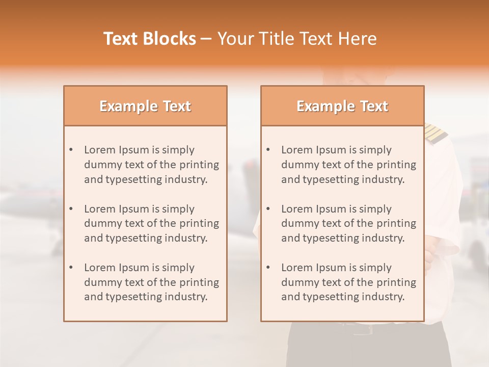 Airplane Captain PowerPoint Template