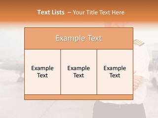 Airplane Captain PowerPoint Template