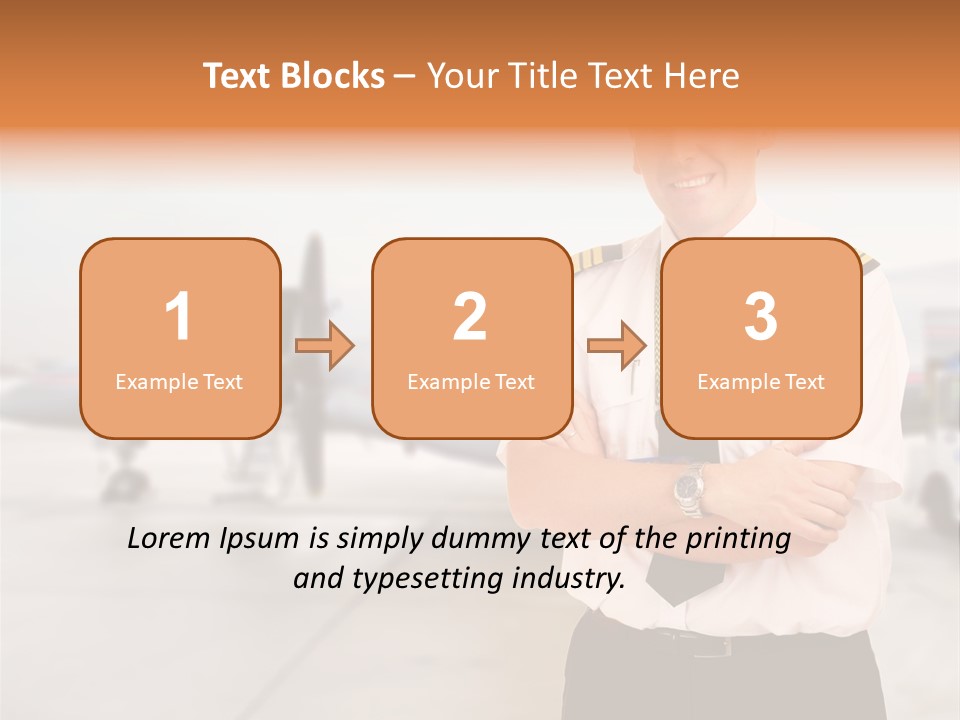 Airplane Captain PowerPoint Template