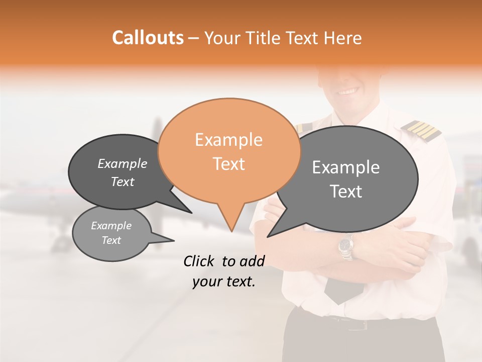Airplane Captain PowerPoint Template