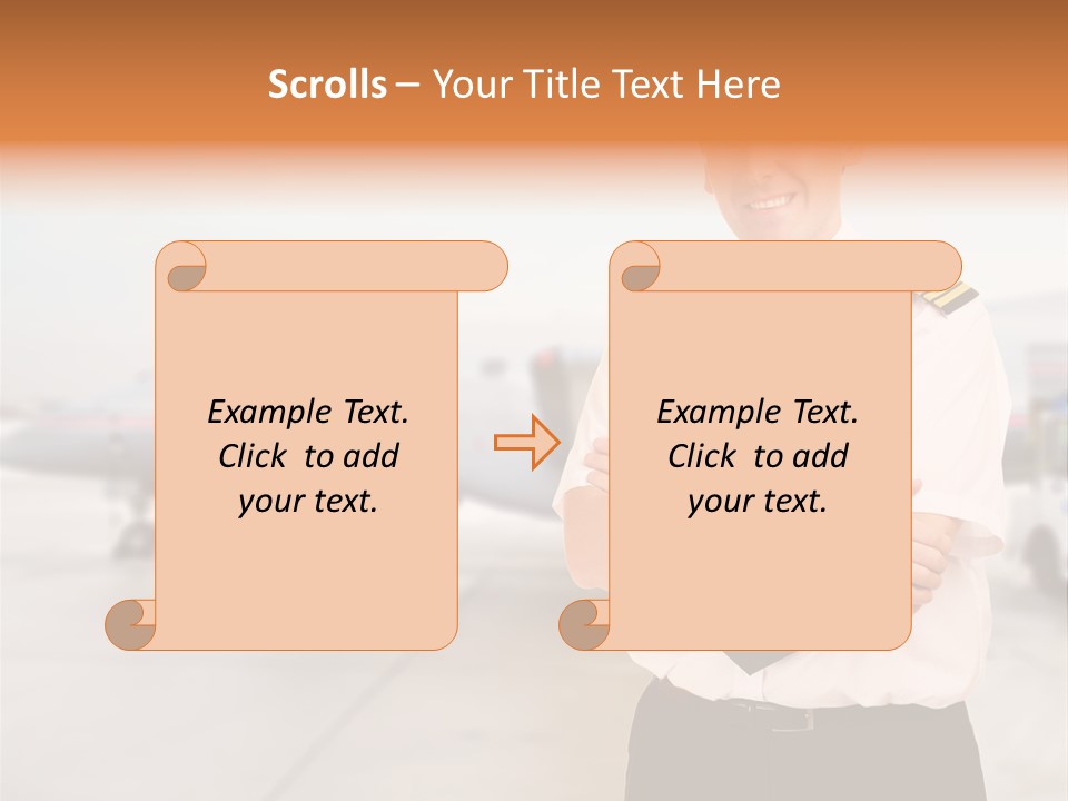 Airplane Captain PowerPoint Template