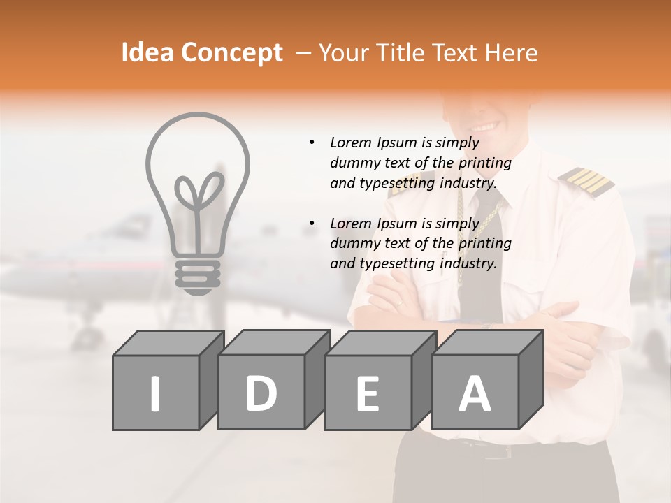 Airplane Captain PowerPoint Template