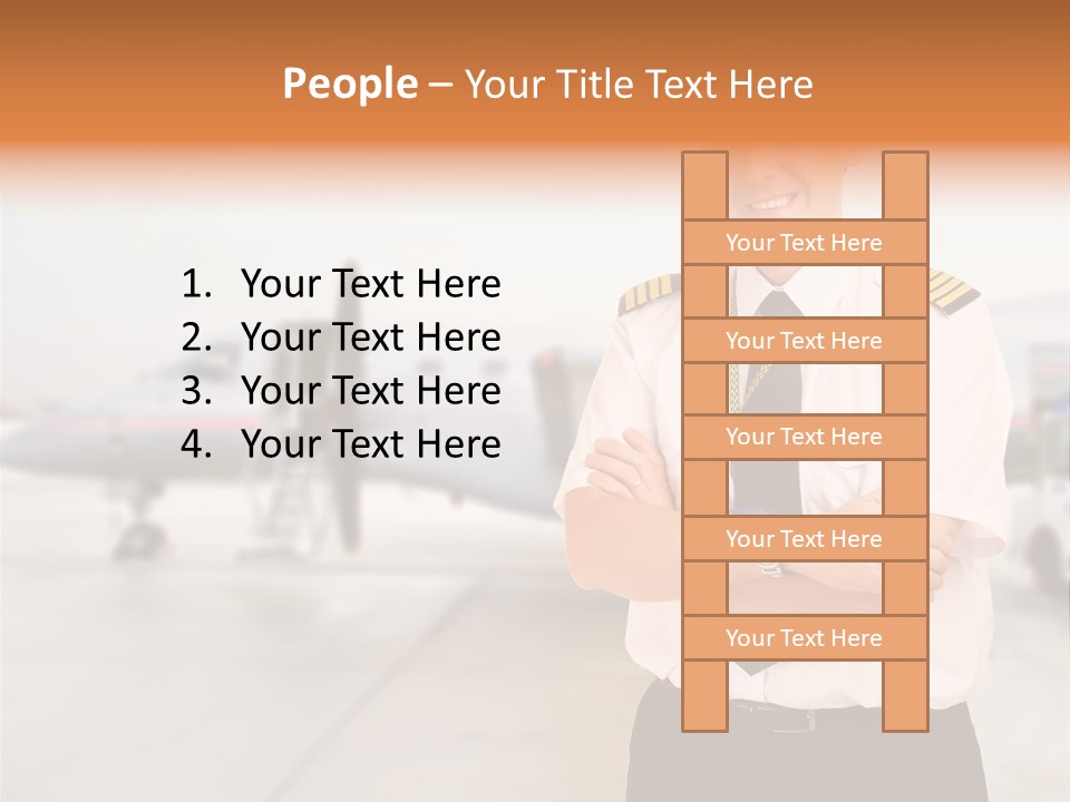 Airplane Captain PowerPoint Template