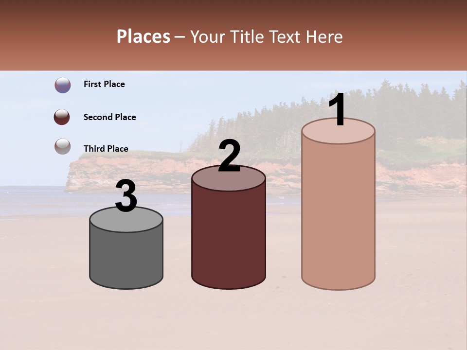 Sally's Beach Prince Edward Island, Canada PowerPoint Template