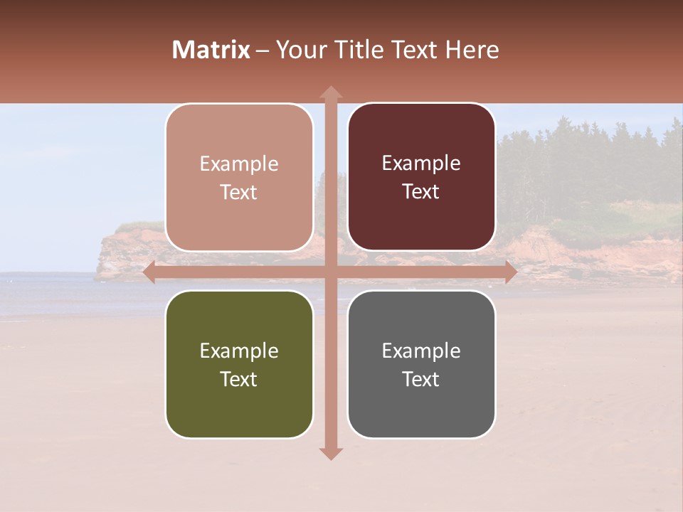 Sally's Beach Prince Edward Island, Canada PowerPoint Template