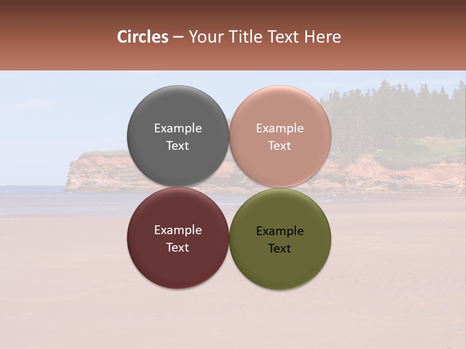 Sally's Beach Prince Edward Island, Canada PowerPoint Template