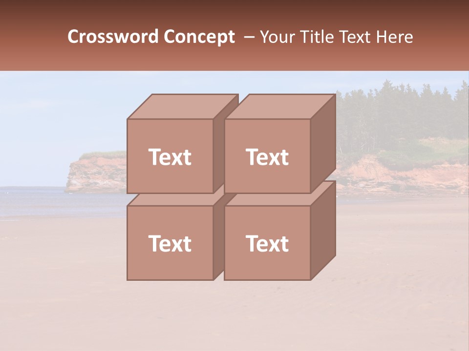 Sally's Beach Prince Edward Island, Canada PowerPoint Template
