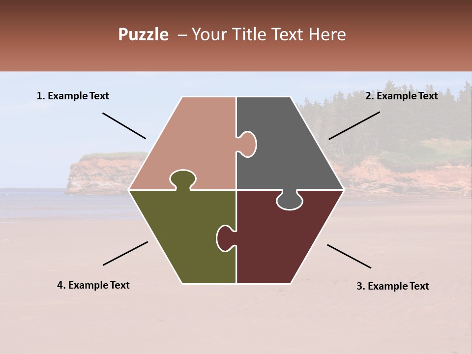 Sally's Beach Prince Edward Island, Canada PowerPoint Template