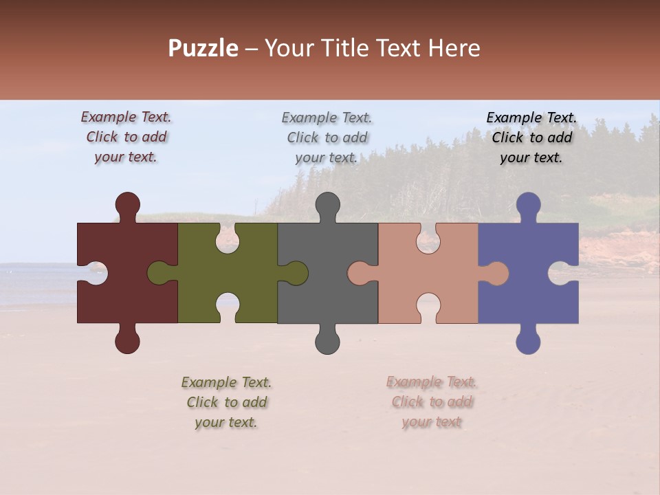 Sally's Beach Prince Edward Island, Canada PowerPoint Template