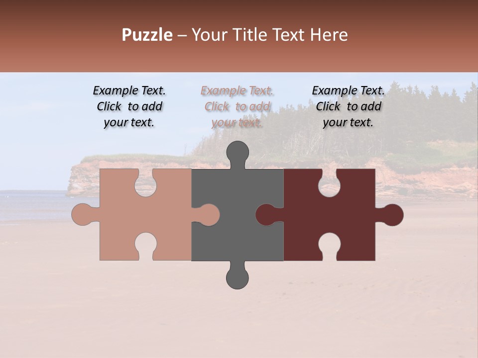 Sally's Beach Prince Edward Island, Canada PowerPoint Template