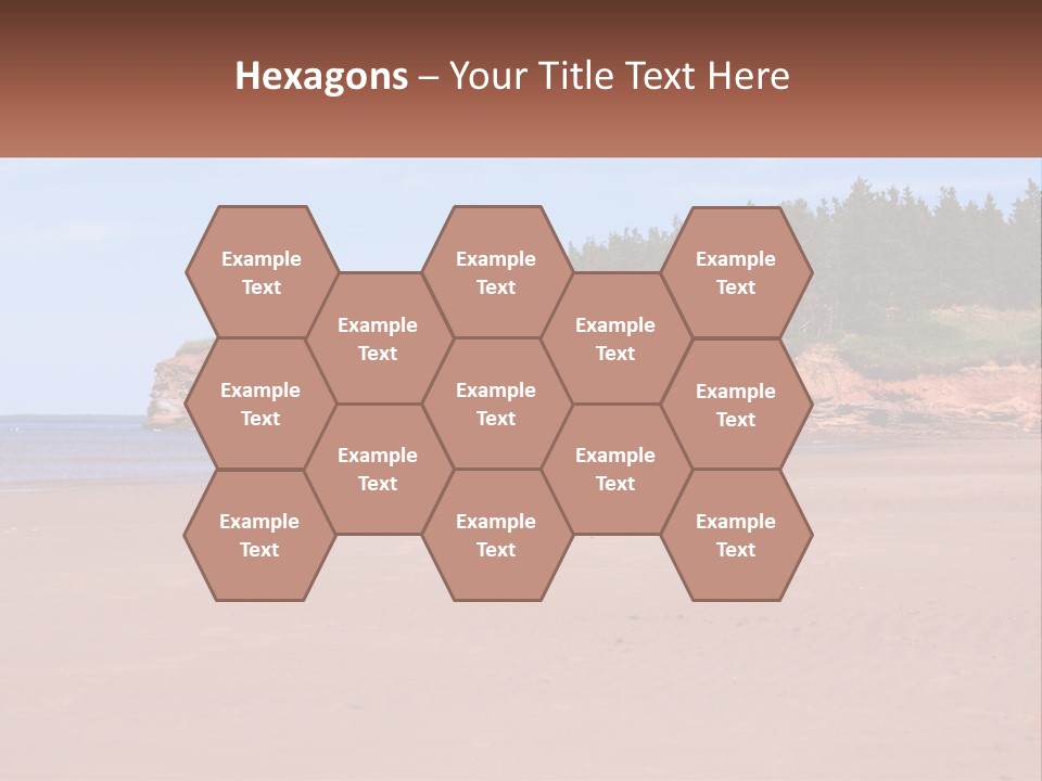 Sally's Beach Prince Edward Island, Canada PowerPoint Template